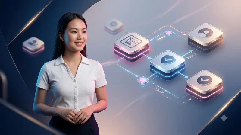 Ảnh minh họa các bước thực hiện đăng ký tài khoản trên hệ thống kỹ thuật số