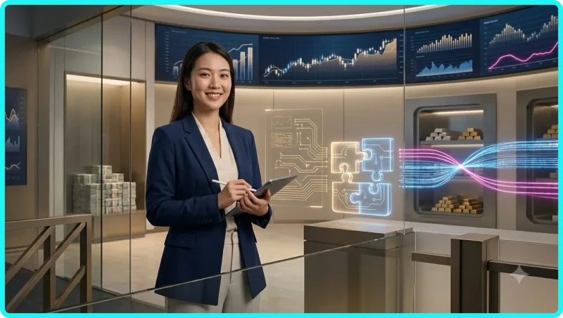 Bàn tay đang thao tác trên laptop có màn hình hiển thị cảnh báo lỗi truy cập website