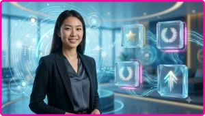 Guồng quay slot với biểu tượng thưởng lucky spin game 88CLB phát sáng hologram
