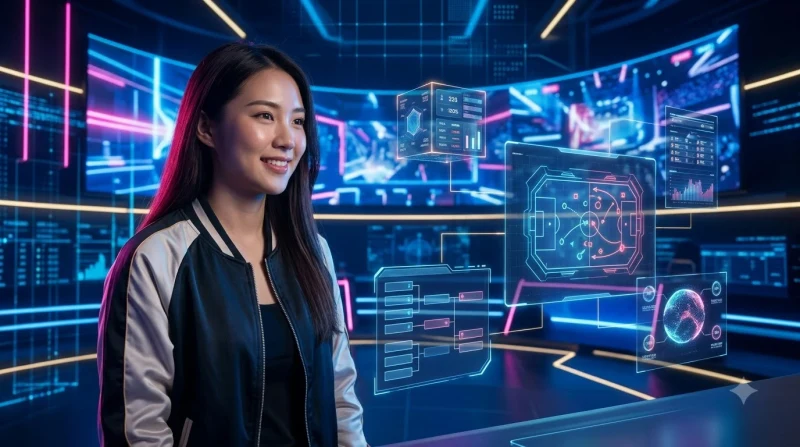 Hình ảnh minh họa bộ từ điển thuật ngữ cá cược Esports trên nền giao diện công nghệ cao.
