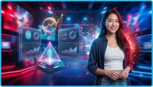 Minh họa giao diện đăng nhập an toàn trên điện thoại với biểu tượng thành công
