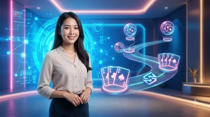 Minh họa luồng chơi và cách chia bài trong Phỏm 88CLB.