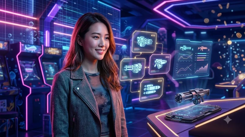 Minh họa sai lầm thường gặp khi chọn sai vũ khí bắn cá arcade