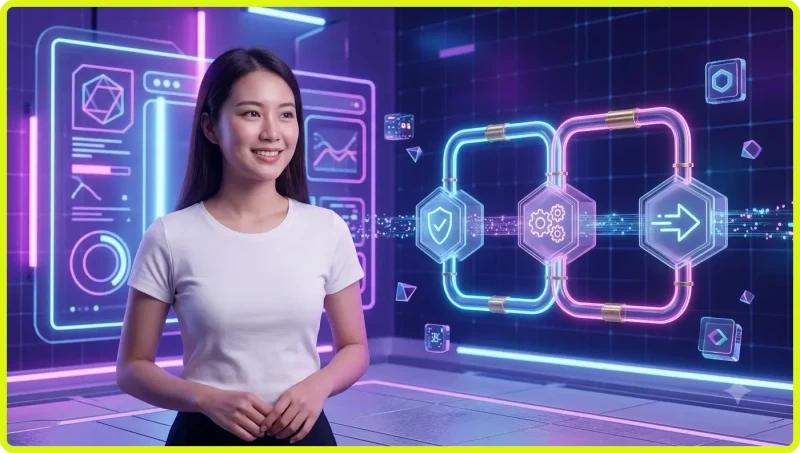 Người chơi trải nghiệm ba cây và liêng tại nền tảng trực tuyến hiện đại với giao diện hologram