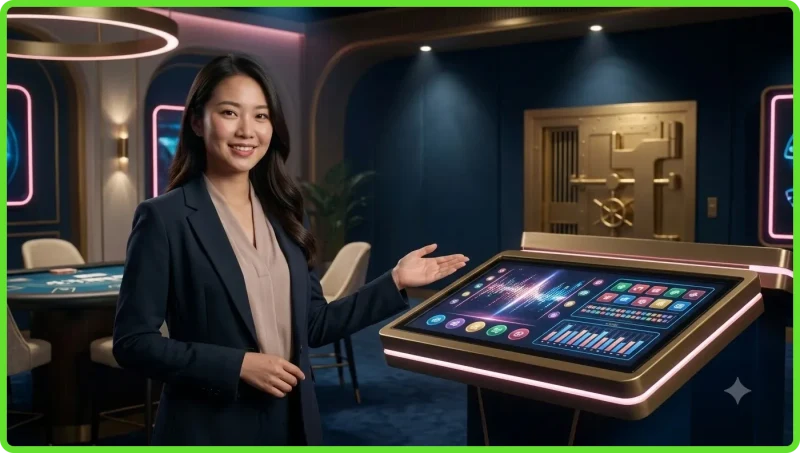 Người dùng tập trung tra cứu kết quả xổ số online trên thiết bị số với ánh sáng dịu, thể hiện sự chú ý khi đọc kết quả
